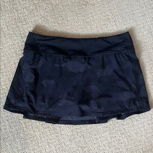 Lulu Black Camouflage Skirt